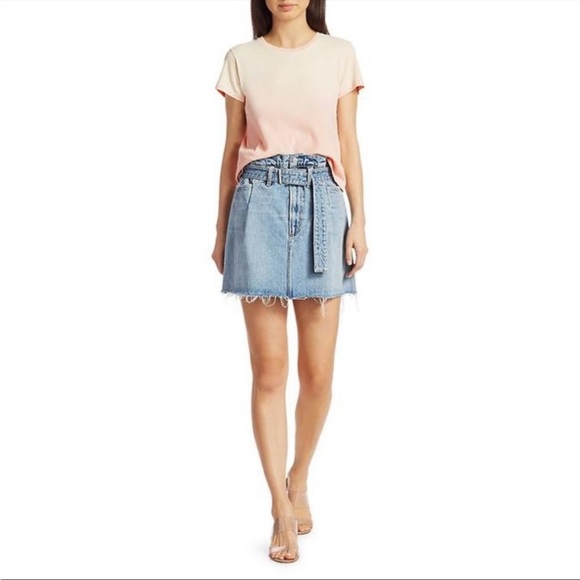 Anthropologie AGOLDE '90s Slim Denim Mini Skirt - Picture 1 of 9